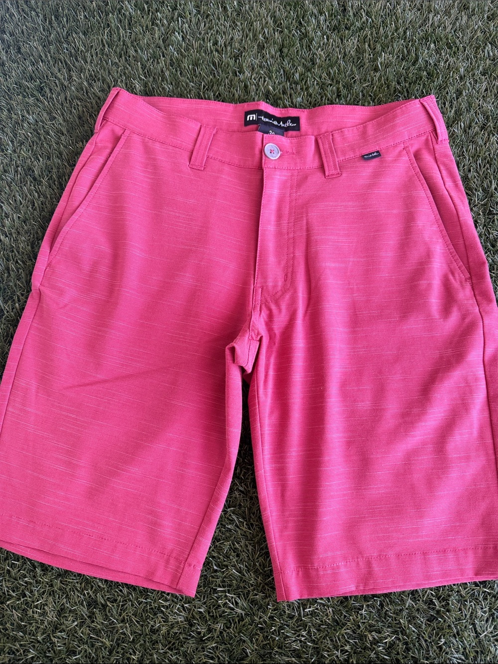 Men's Red Performance Shorts by Travis Mathew